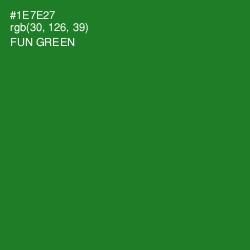 #1E7E27 - Fun Green Color Image